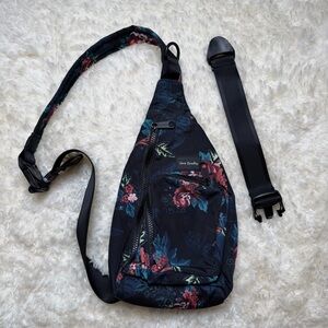 Vera Bradley Floral Sling Bag with Adjustable Strap and Strap Extender